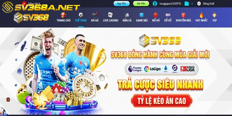 Thể thao SV368 là thiên đường giải trí đẳng cấp số 1